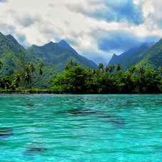 L’eau turquoise de Tahiti