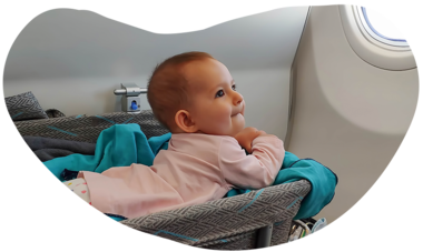 Air Tahiti Nui voyager avec un bébé berceau