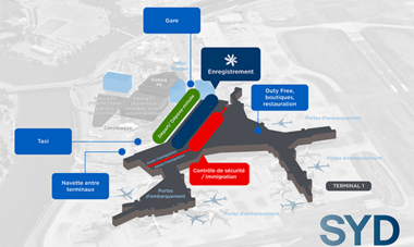 Carte aéroport 3D - SYD