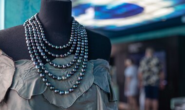Musée de la Perle - collier de perles ©Doris Ramseyer